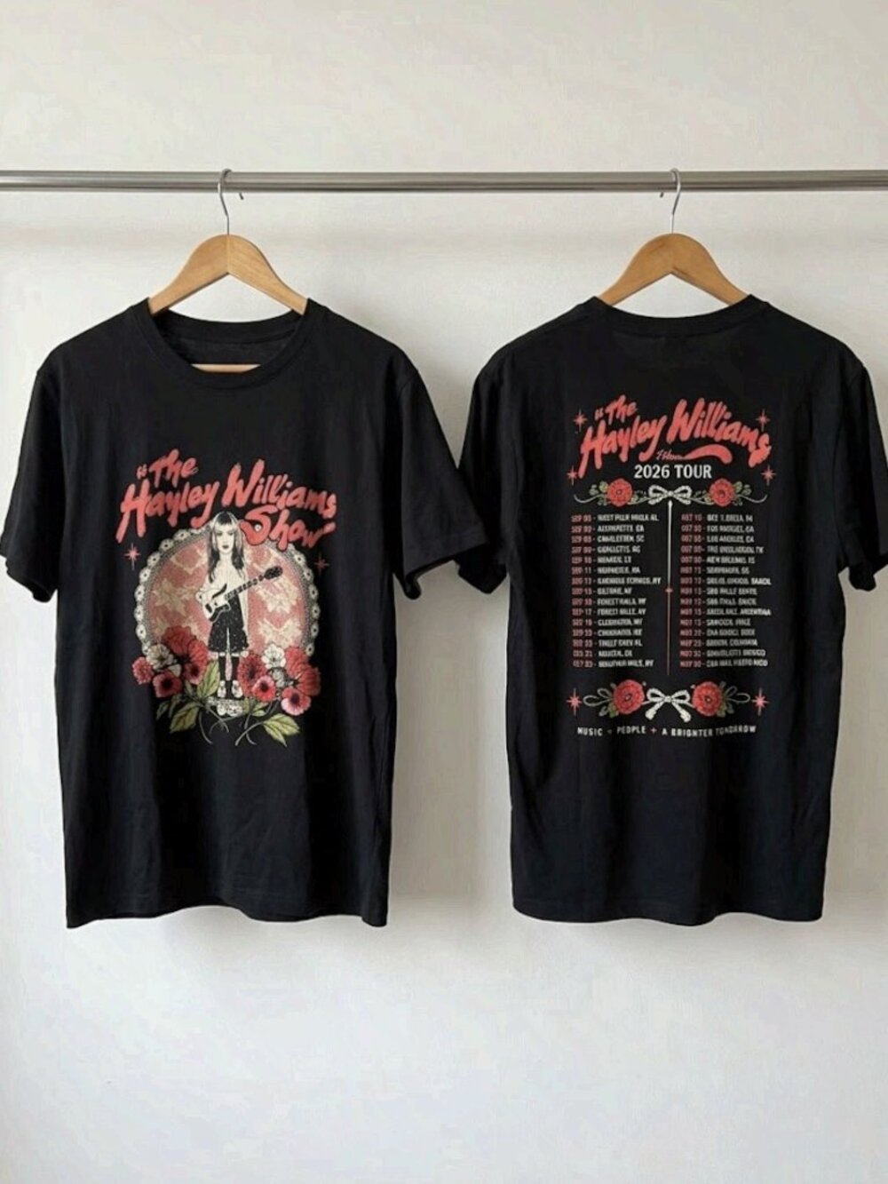 Hayley Williams 2026 Tour Floral Rock Band T-Shirt Reprint